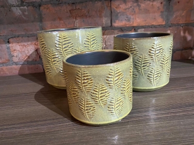 Nadin Ceramic Pots (Fern) S